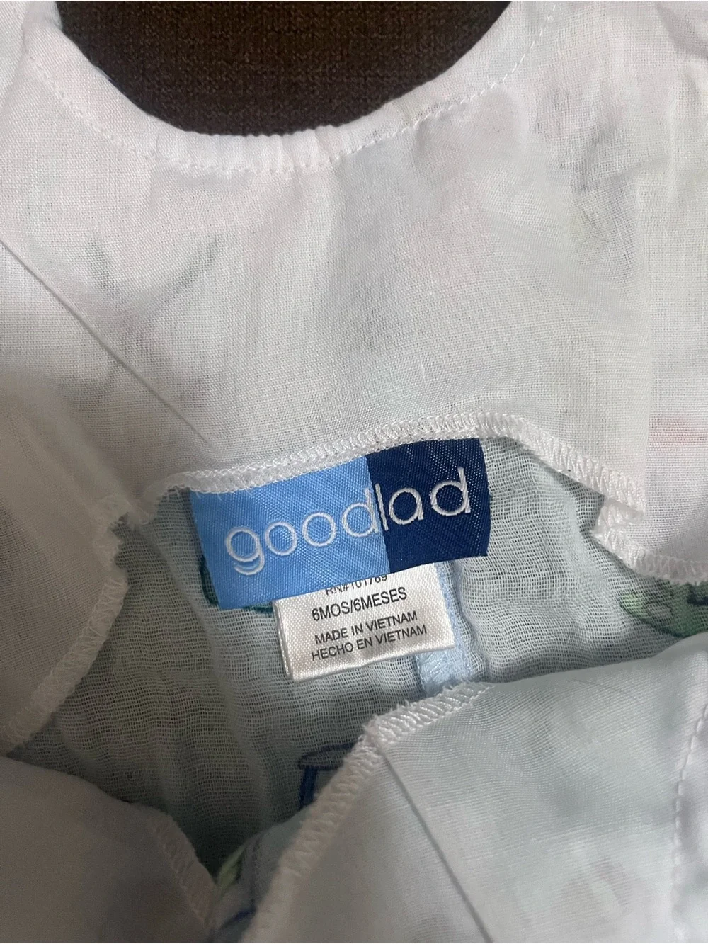 Good Lad Light Blue Baby Romper with Golf Motif